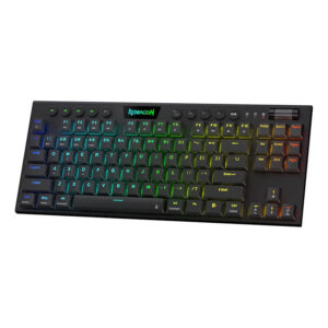 Teclado Redragon Horus K621 Inalámbrico TKL Red Switch Español Negro