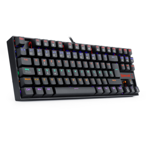 Teclado Gamer Redragon Kumara K552 Rainbow Red Switch Español Negro