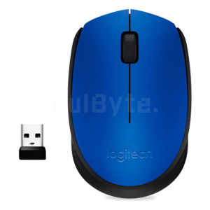 Mouse Inalámbrico Logitech M170 2.4GHz USB 3 Botones Azul